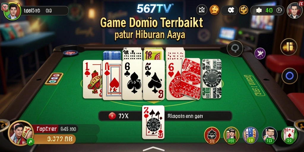 Screenshot gameplay domino yang menegangkan dan seru.
