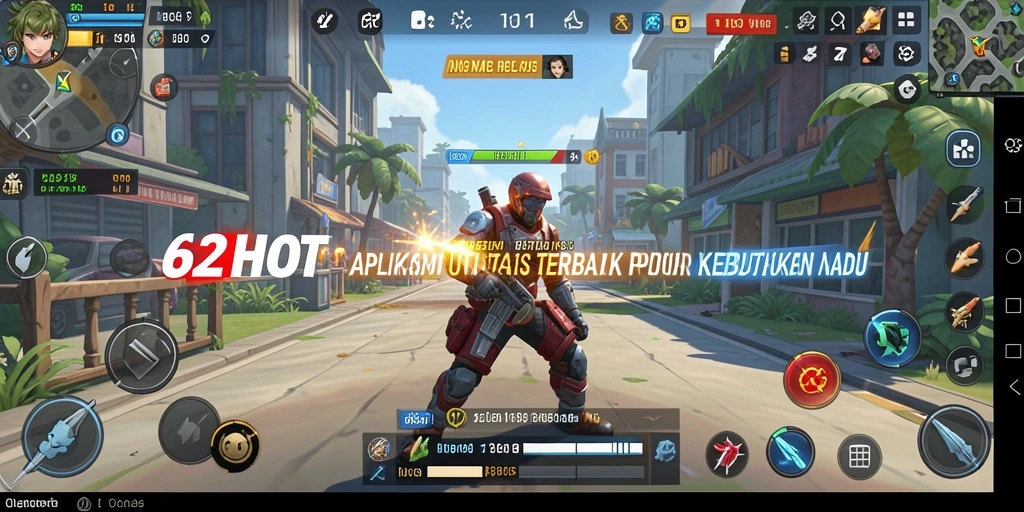 Screenshot utama 62HOT menampilkan tampilan antarmuka aplikasi Utility yang user-friendly.