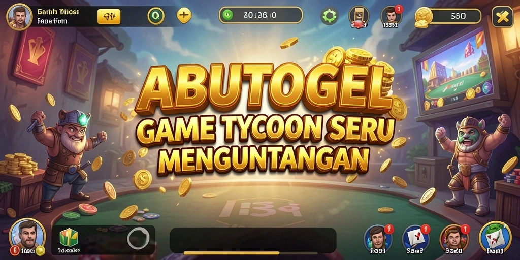 Tampilan gameplay menarik pada ABUTOGEL yang mendebarkan.