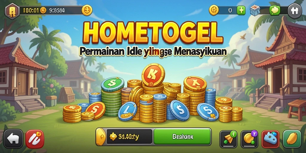 Tampilan gameplay HOMETOGEL yang menarik dan intuitif.