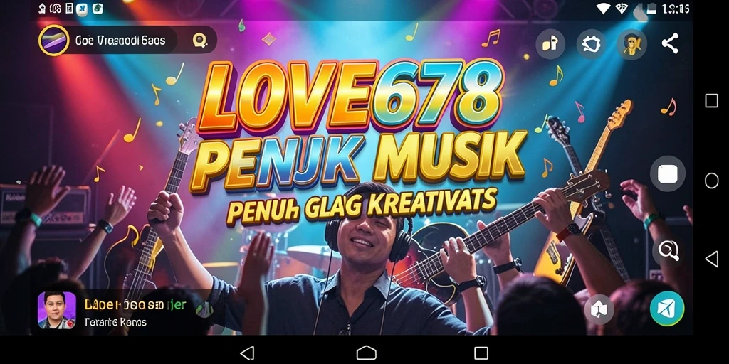 Tampilan gameplay <strong>LOVE678</strong> yang menakjubkan dengan berbagai lagu.