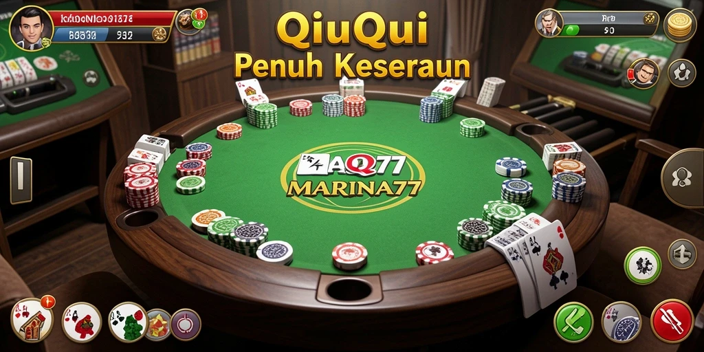 Tampilan gameplay QiuQiu yang menarik di MARINA77.