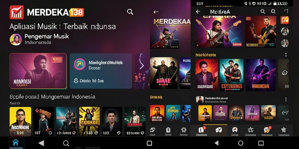 Tampilan gameplay Musik yang menarik dan interaktif di MERDEKA138.