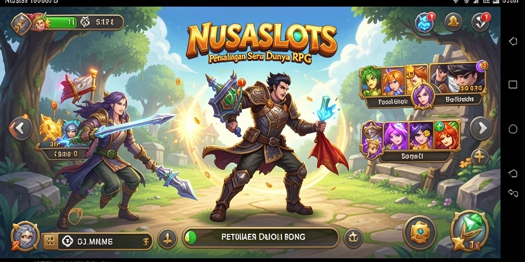 Tampilan gameplay NUSASLOTS yang menakjubkan dan seru.