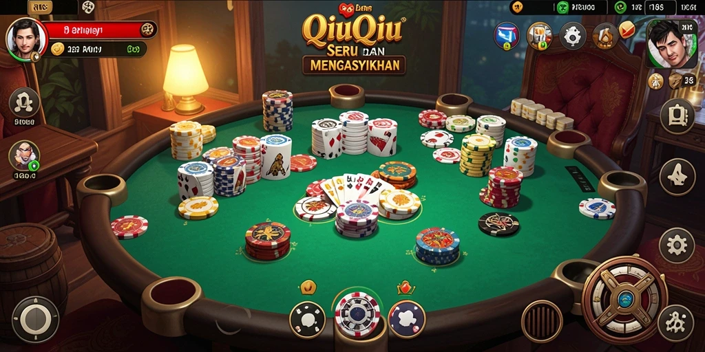 Tampilan gameplay QiuQiu yang menarik dan interaktif.
