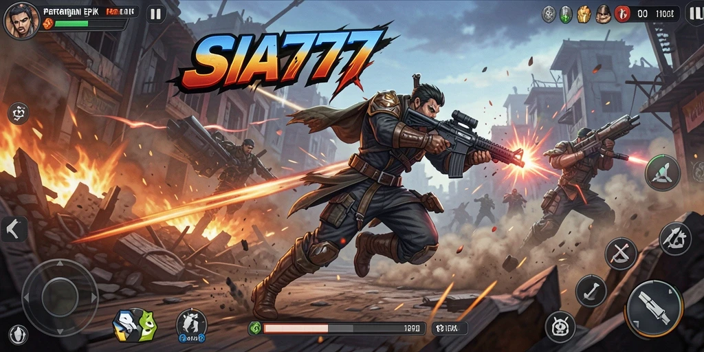 Tampilan aksi mendebarkan dari gameplay SIA777 yang menantang.