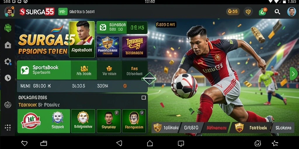 Tampilan gameplay SURGA55 yang menarik dan interaktif.