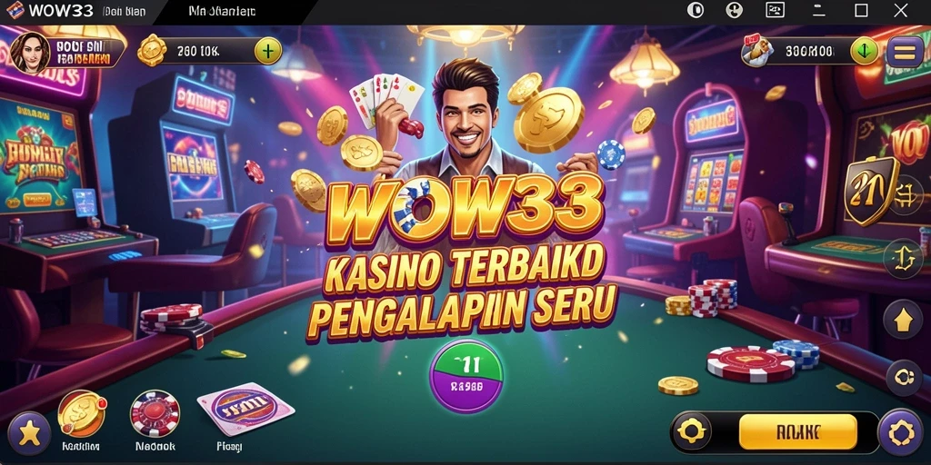Tampilan gameplay WOW33 yang mendebarkan di kasino.